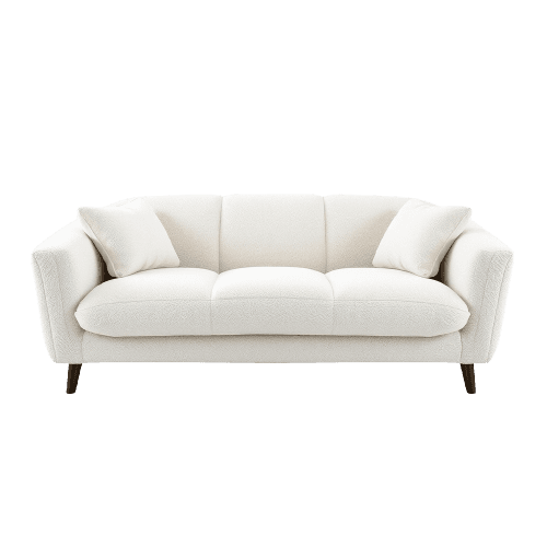 Bouclé Cloud Sofa – White