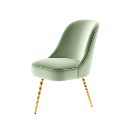 Velvet Dining Chair – Sage Green