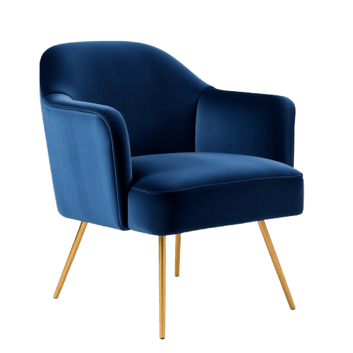 Velvet Dining Chair – Navy