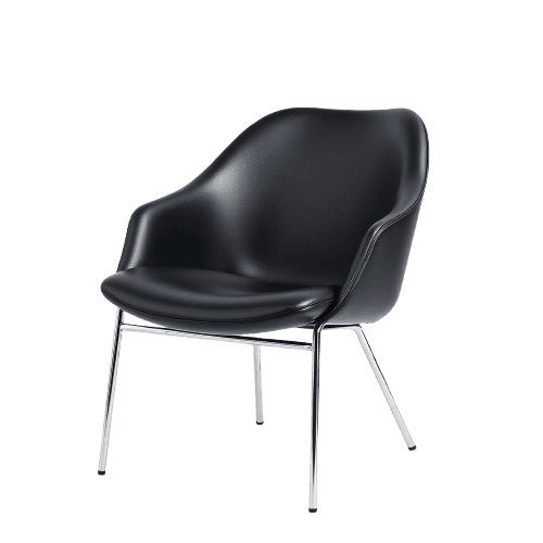 Leather Dining Chair – Black
