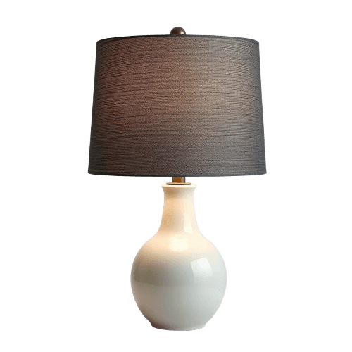 Linen Table Lamp – Charcoal