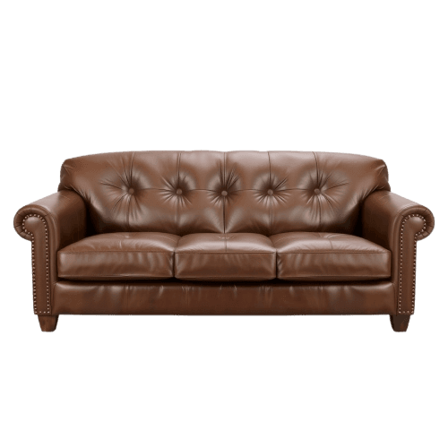 Verona Leather Sofa – Walnut Brown